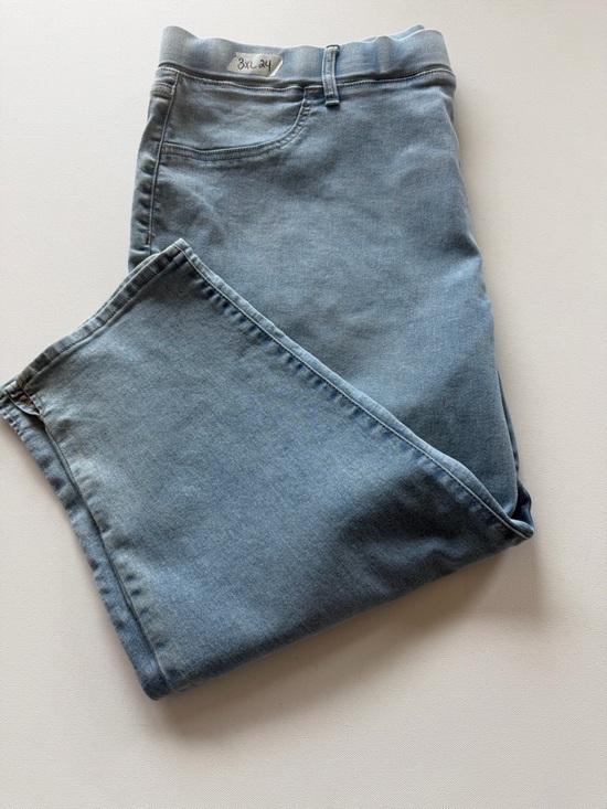 Terra & Sky Denim - EUC Women's Terra & Sky Straight Light Blue Jeans Size 3X 24-26W (KB3)